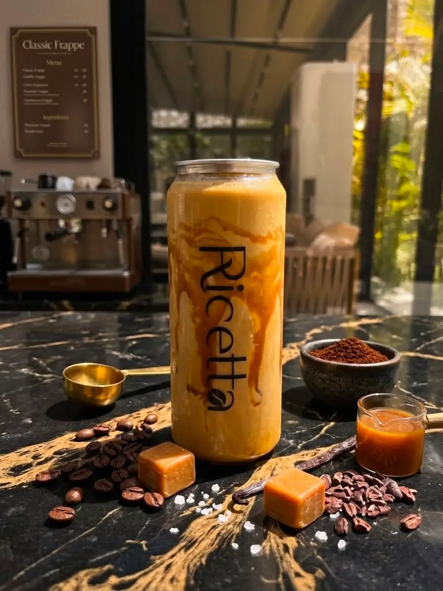 Salted caramel frappe